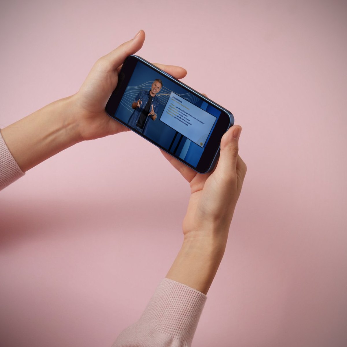 Der Onlinekurs auf dem Handy