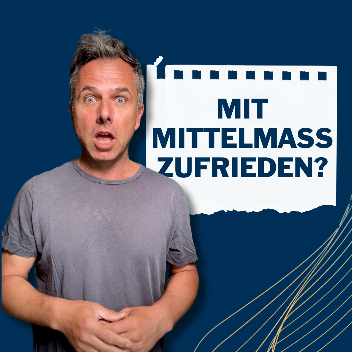 Titelbild: „Der ist immer so auf der Bühne, das passt schon.“ - Warum wir uns niemals mit Mittelmass zufriedengeben dürfen