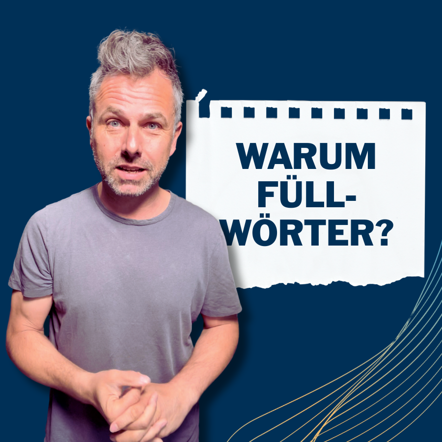 Titelbild: Weniger ist mehr: Wie du auf der Bühne ohne Füllwörter überzeugst